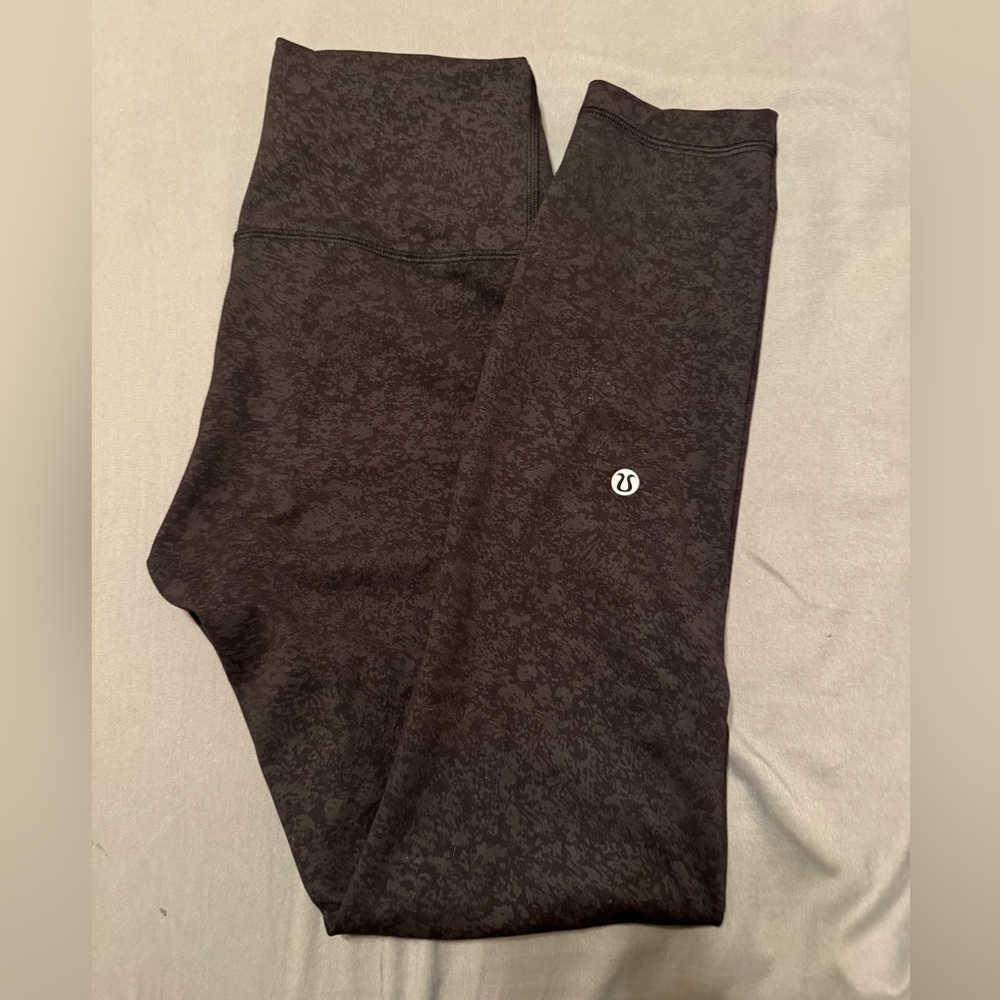Lululemon Wunder Train High Rise “25 Size 6 in Blaze Black
